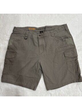 Noble Outfitters Men's 44 Hammer Drill Canvas Cargo Shorts Beige Khaki